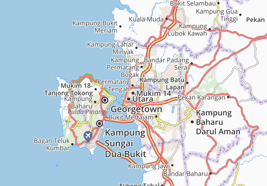 Kaart Plattegrond Mukim 14