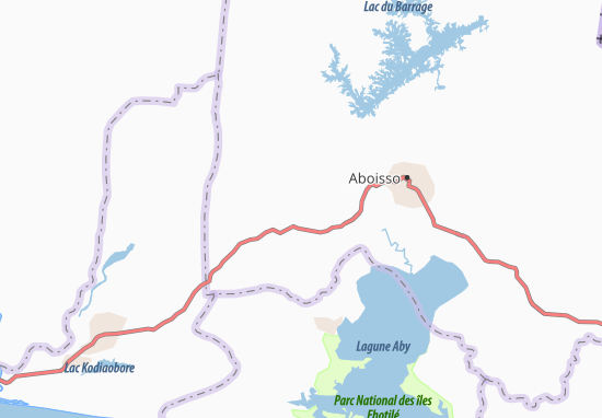 Karte Stadtplan Amanékro