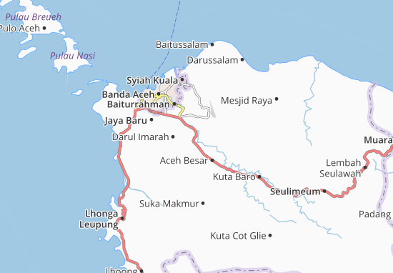 Krueng Barona Jaya Map