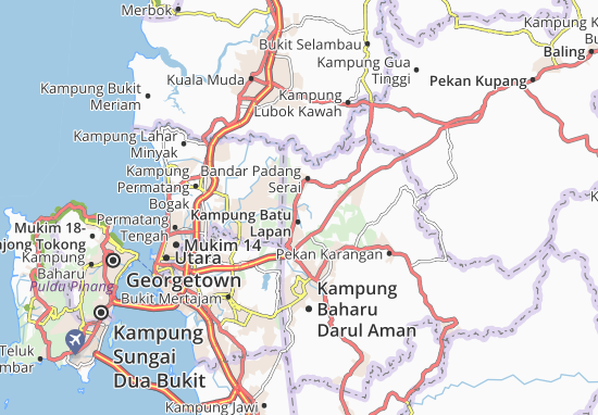 Kaart Plattegrond Kampung Naga Lilit