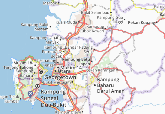 Karte Stadtplan Kampung Tasik Gelugur