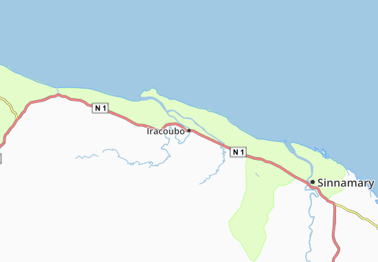 Mapa Iracoubo