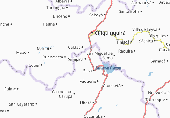 Simijaca Map