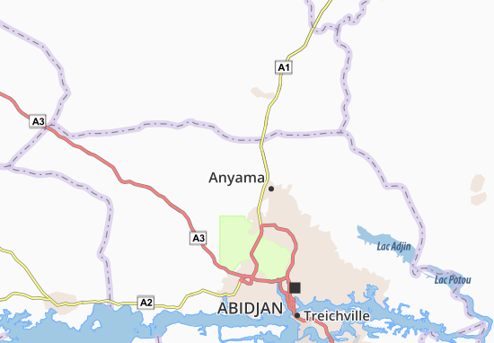 Azaguié Blida Map