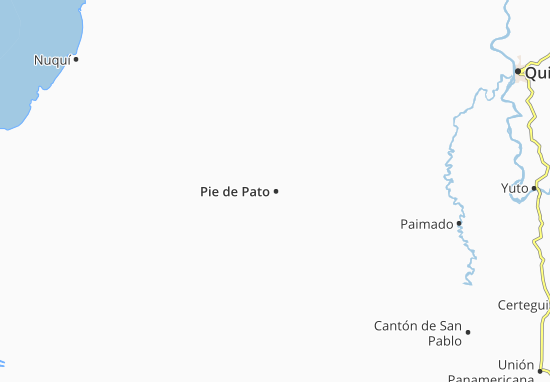Karte Stadtplan Pie de Pato