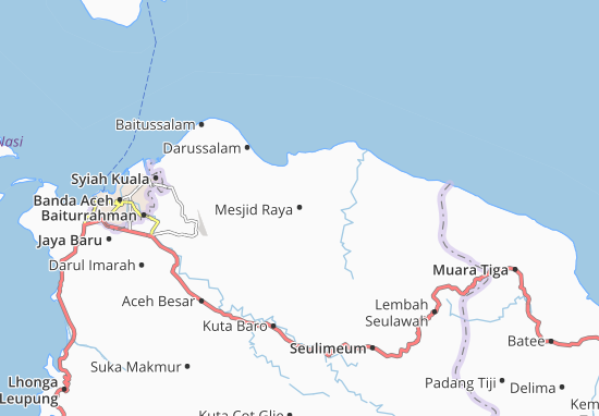 Karte Stadtplan Mesjid Raya