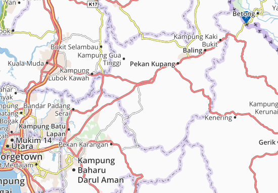 Kaart Plattegrond Kampung Baru Kejai