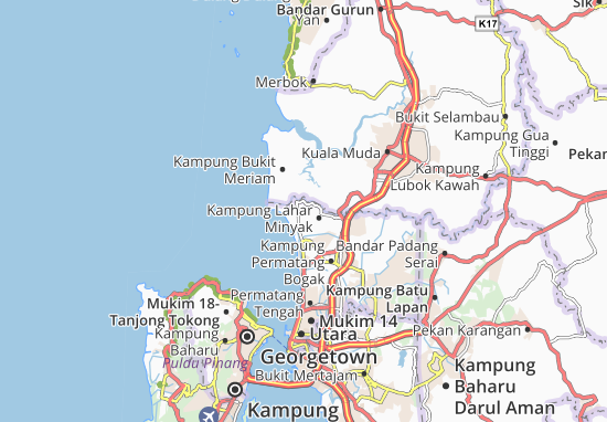 Mapa Kampung Lahar Minyak