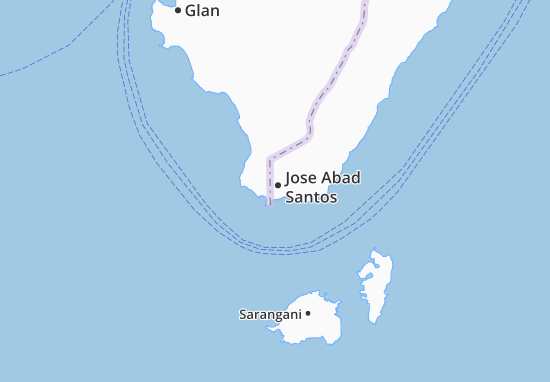 Jose Abad Santos Map