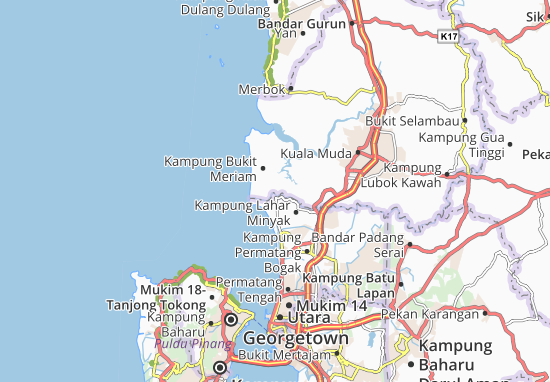 Mapa Kota Kuala Muda