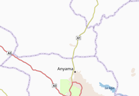 Kaart Plattegrond Azaguié
