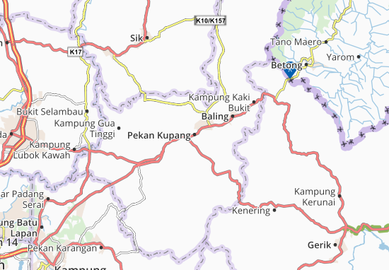Karte Stadtplan Pekan Kupang