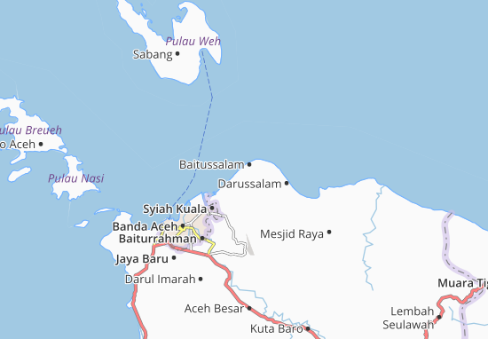 Kaart Plattegrond Baitussalam
