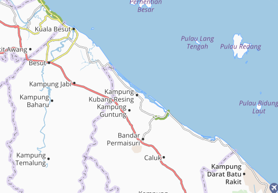 Kaart Plattegrond Kampung Kubang Resing