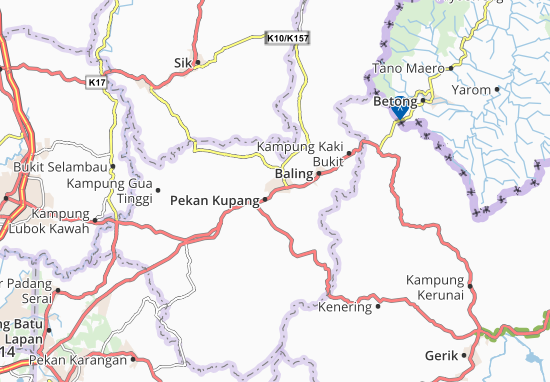 Karte Stadtplan Baling