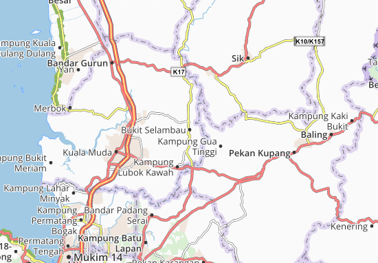 Kaart Plattegrond Bukit Selambau