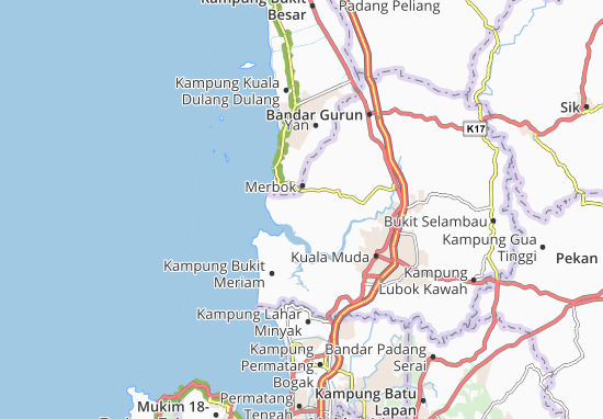 Kaart Plattegrond Kampung Bujang