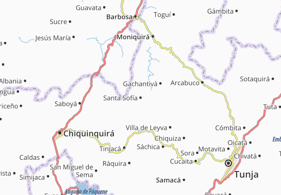 Kaart Plattegrond Santa Sofía