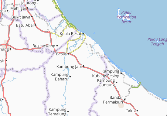 Kaart Plattegrond Kampung Kerandang