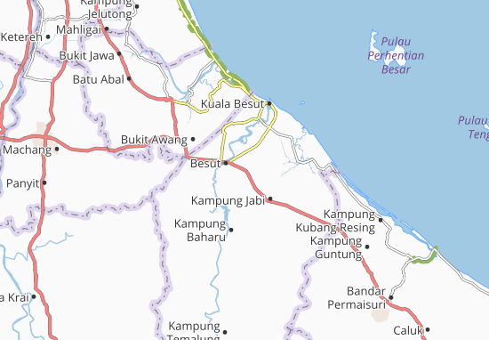 Kaart Plattegrond Kampung Bukit Kenak