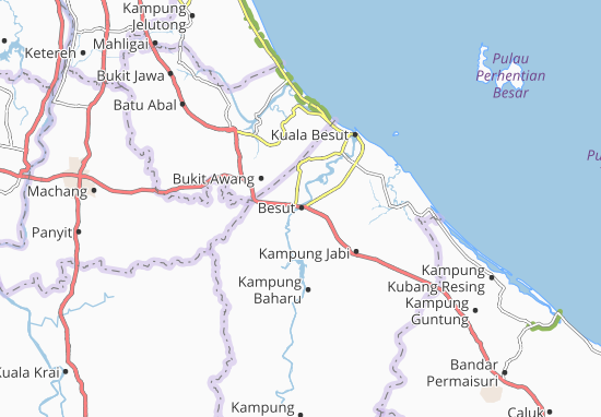 Karte Stadtplan Besut
