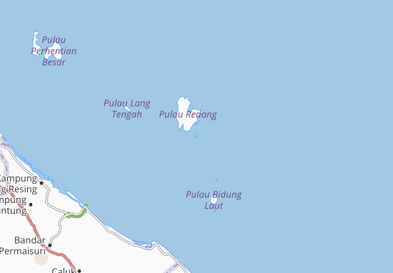 Karte Stadtplan Pulau Ekor Tebu