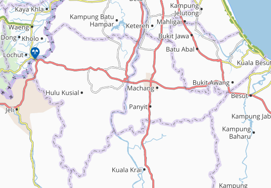 Kaart Plattegrond Kampung Chanor