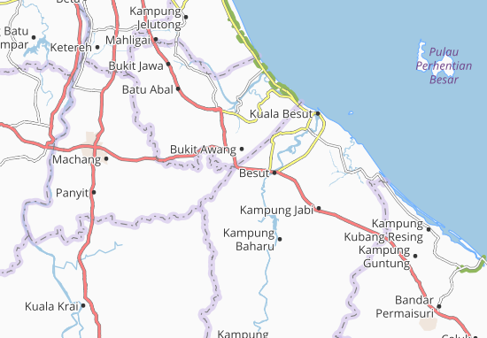 Karte Stadtplan Kampung Lak Lok