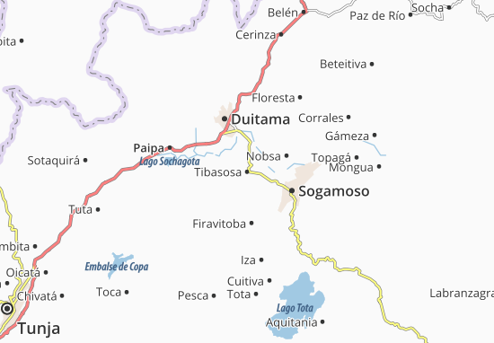 Tibasosa Map
