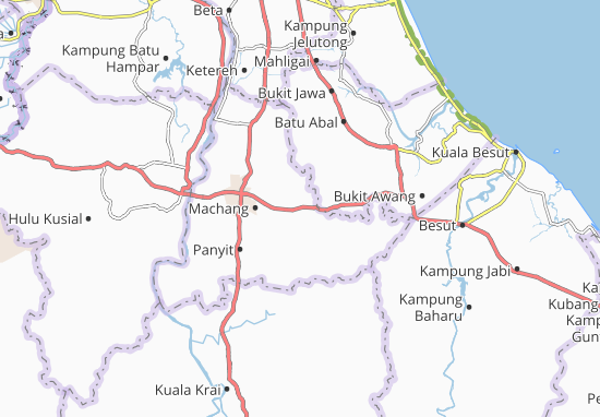 Kaart Plattegrond Kampung Lepan Simpul