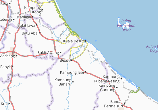 Karte Stadtplan Alor Lintah
