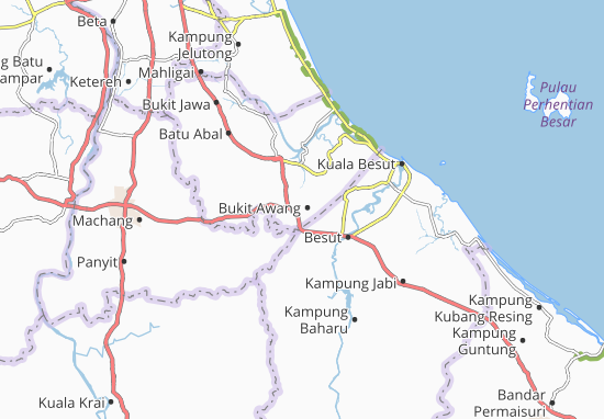 Karte Stadtplan Kampung Gong Nangka