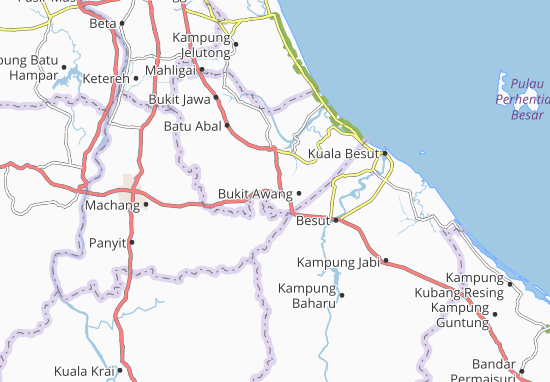 Karte Stadtplan Kampung Kandis