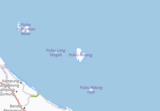 Karte Stadtplan Pulau Redang