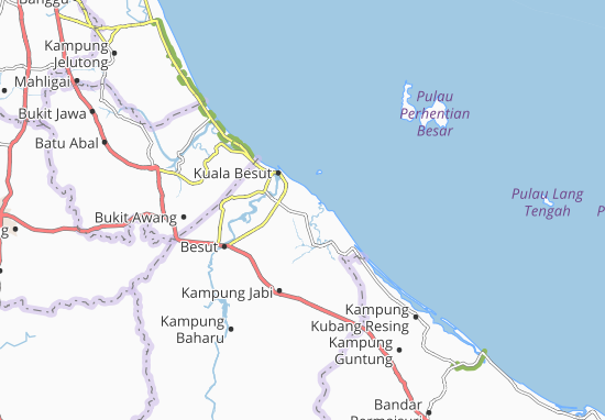 Karte Stadtplan Kampung Pengkalan Gaduh