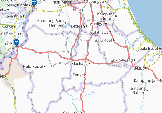 Karte Stadtplan Kampung Kelaweh