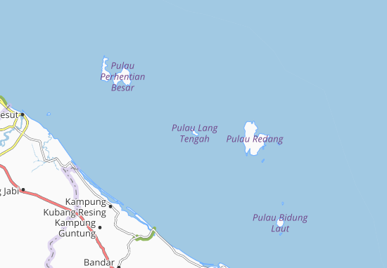 Karte Stadtplan Pulau Lang Tengah