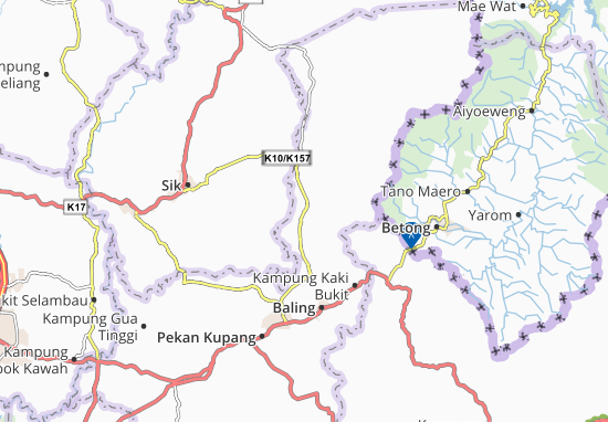 Kaart Plattegrond Kampung Siong
