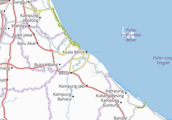 Kaart Plattegrond Kampung Raja