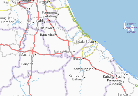Karte Stadtplan Kampung Ga&#x27;al
