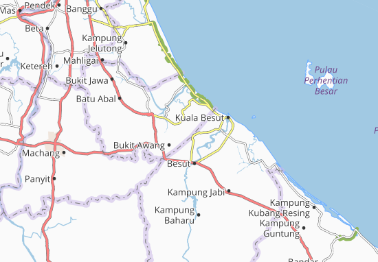 Karte Stadtplan Kampung Gong Pacat