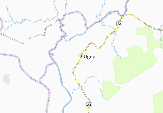Karte Stadtplan Ugep