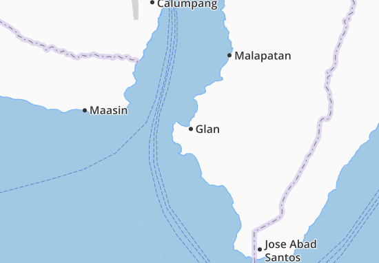 Mapa Glan