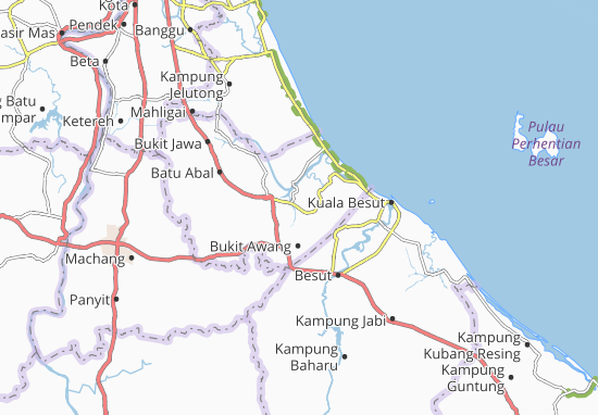 Karte Stadtplan Kampung Pulau Lima
