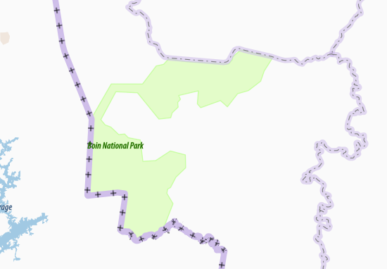 Kaart Plattegrond Enchi