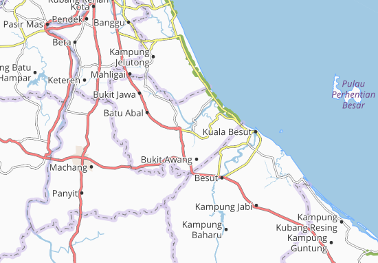 Karte Stadtplan Kampung Gong Chapa