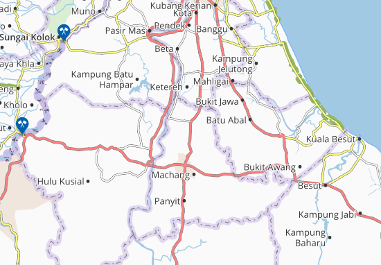 Karte Stadtplan Kampung Tok Bok