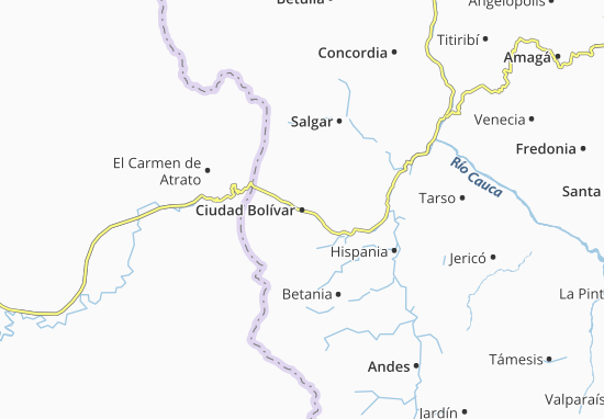 Mapa Ciudad Bolívar