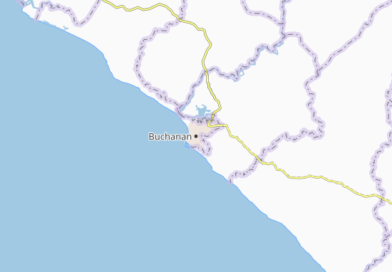 Karte Stadtplan Buchanan