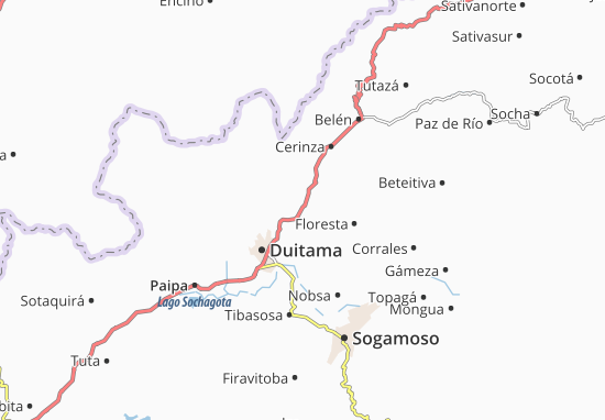 Santa Rosa de Viterbo Map